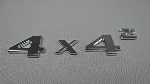 4x4 Squared Badge Trunk Emblem Chrome Sticker Metallic 4pcs for Mercedes G Wagon W463 4x4