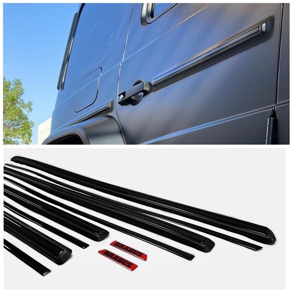 Brabus mouldings insertions black gloss for Mercedes-Benz G-Class W463A 10pcs Set