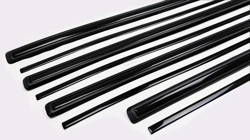 Brabus mouldings insertions black gloss for Mercedes-Benz G-Class W463A 10pcs Set