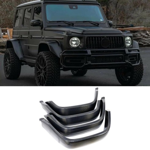 Carbon fiber fender flares for Mercedes-Benz W463A G-Wagon 4x4 Squared