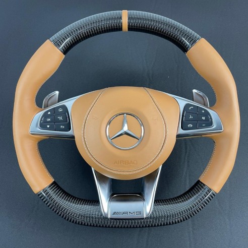 Carbon fiber AMG steering wheel for Mercedes-Benz C-Class E-Class G-Class W205 W213 W463