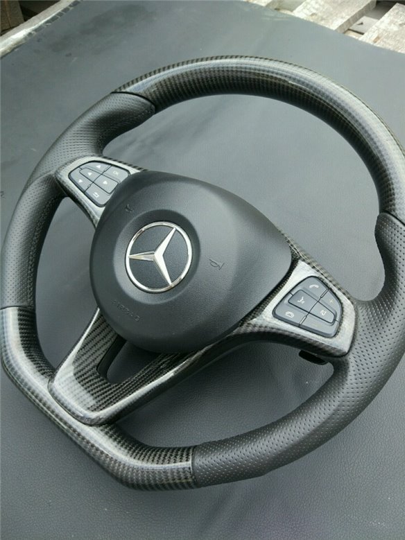 Mercedes-Benz CLA CLS GLE Steering Wheel Carbon Leather