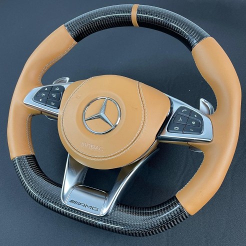 Carbon fiber AMG steering wheel for Mercedes-Benz C-Class E-Class G-Class W205 W213 W463