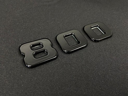 Metalic Brabus 800 style emblem logo badges for Mercedes-Benz G-Class W463A