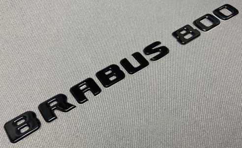 Metallic Brabus 800 style emblem logo badges for Mercedes-Benz W463 G-Class