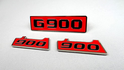 Metallic Brabus G900 style fenders emblem logo badges for Mercedes-Benz W463 G-Class 3pcs