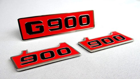 Metallic Brabus G900 style fenders emblem logo badges for Mercedes-Benz W463 G-Class 3pcs