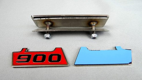 Metallic Brabus G900 style fenders emblem logo badges for Mercedes-Benz W463 G-Class 3pcs