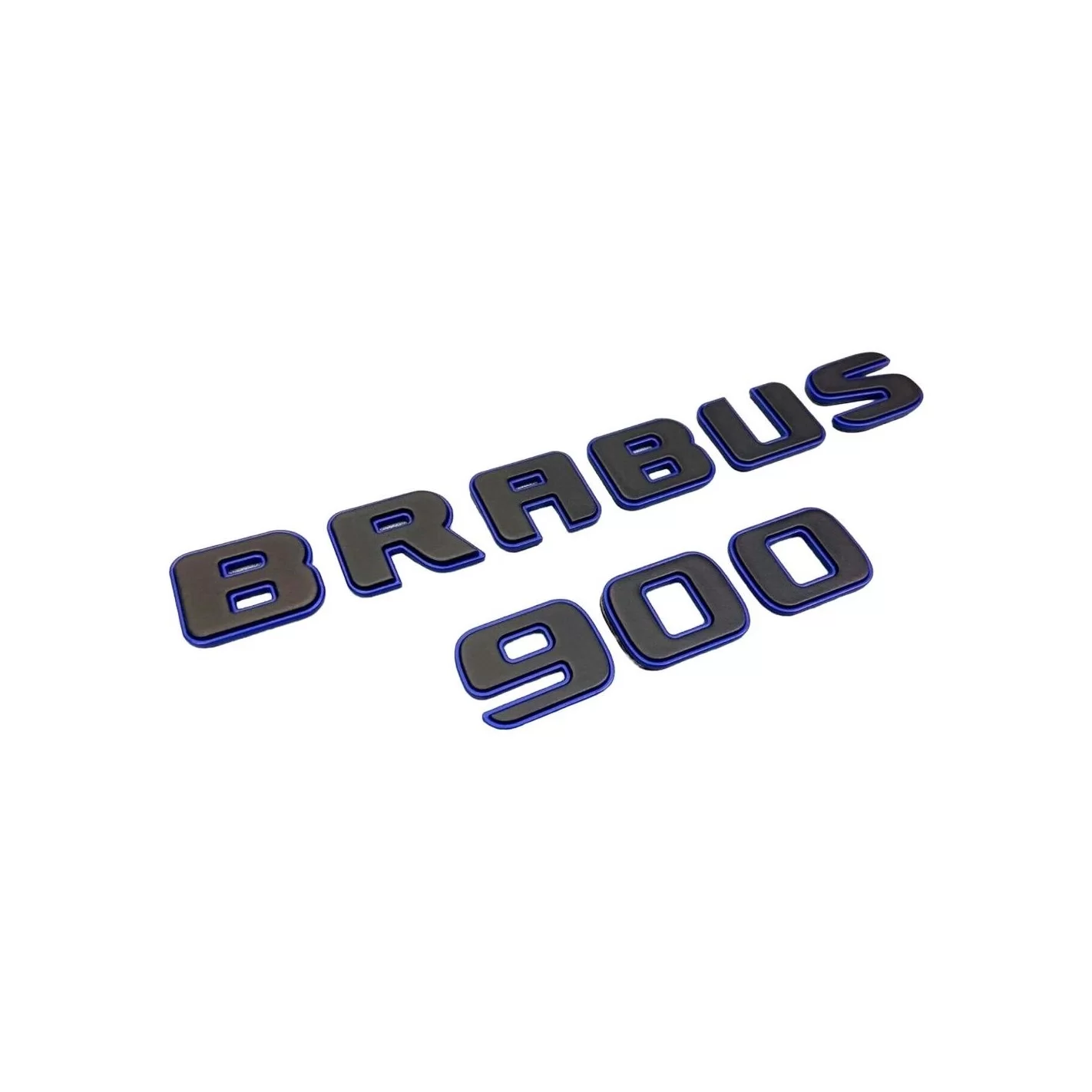 Metallic Brabus 900 ROCKET black blue emblems badges set for Mercedes-Benz G-Class W463A