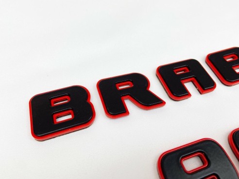 Metallic Brabus 900 ROCKET edition emblems badges set for Mercedes-Benz G-Class W463A