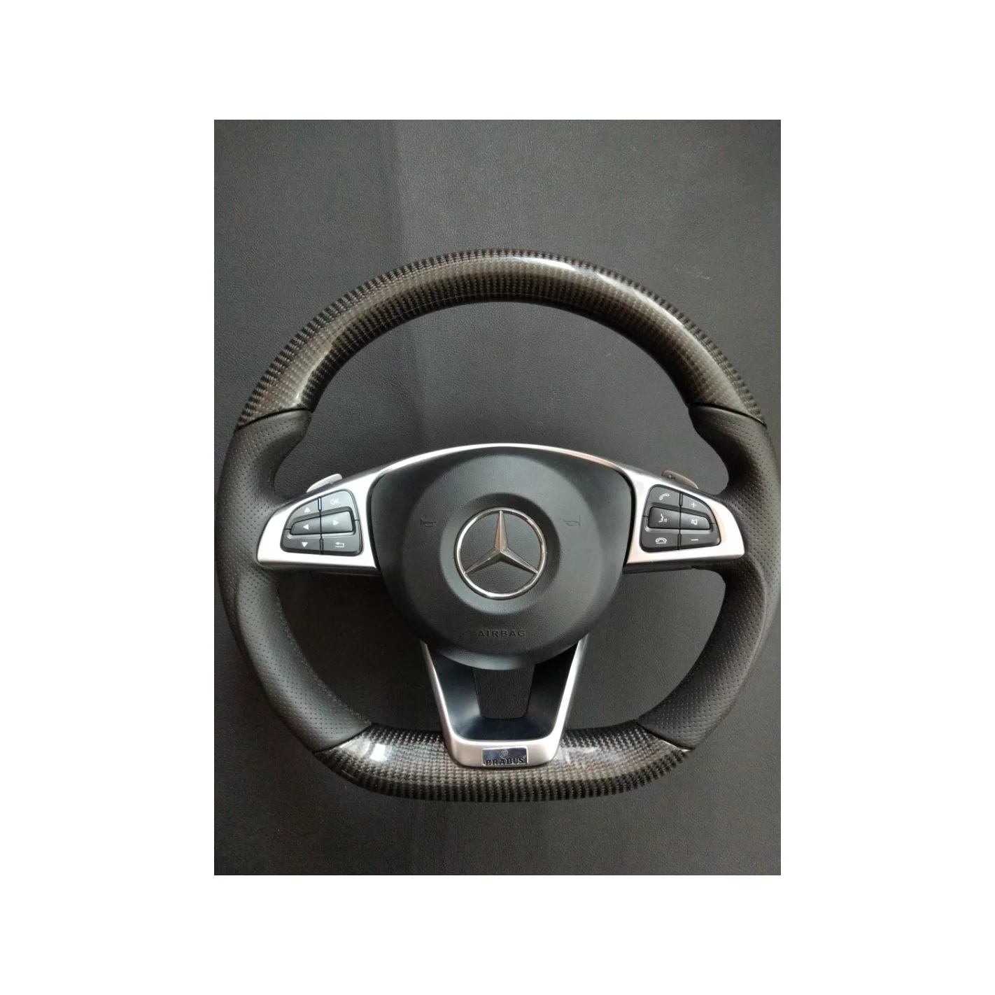 Mercedes-Benz CLA CLS GLE Steering Wheel Carbon Leather