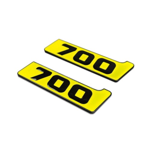 Metallic Brabus 700 yellow fenders emblem logo badges for Mercedes-Benz W463A G-Class