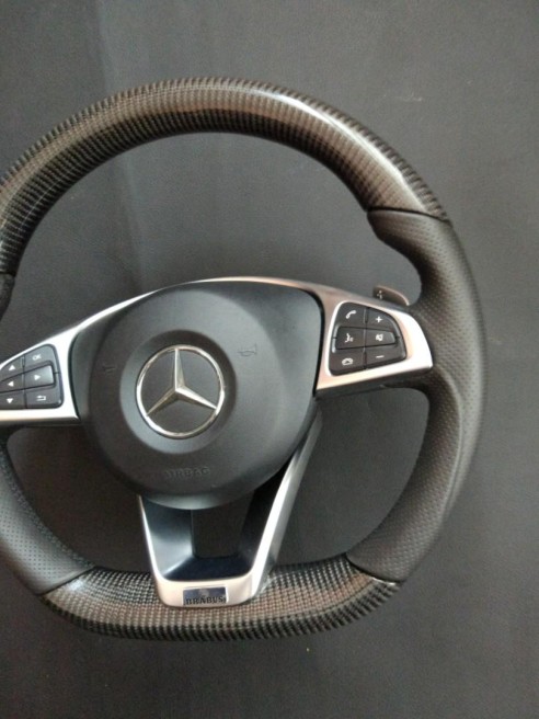 Mercedes-Benz CLA CLS GLE Steering Wheel Carbon Leather