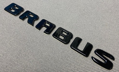 Metallic black Brabus 700 emblem logo badges for Mercedes-Benz W463 G-Class