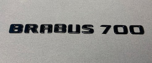 Metallic black Brabus 700 emblem logo badges for Mercedes-Benz W463 G-Class