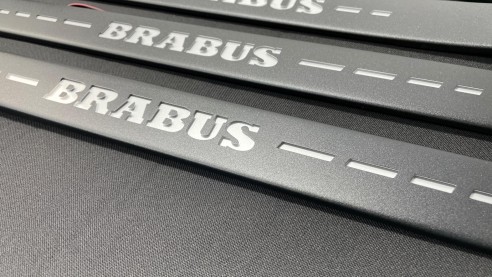 Metallic BRABUS LED Illuminated door sills for Mercedes Benz W223