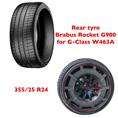 Tyre summer Vredestein Ultrac Vorti 355 25 R24 110Y for Mercedes-Benz W463A Brabus Rocket G900 G-Class