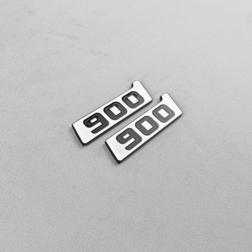 Metallic Brabus 900 white fenders emblem logo badges for Mercedes-Benz W463A G-Class