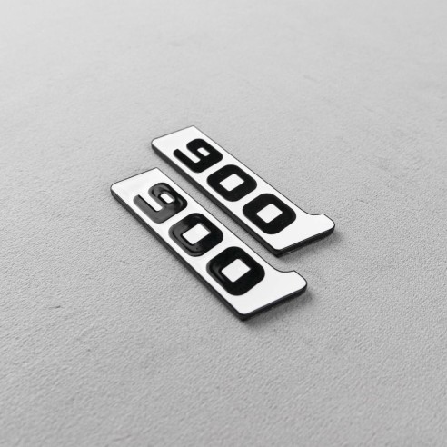 Metallic Brabus 900 white fenders emblem logo badges for Mercedes-Benz W463A G-Class