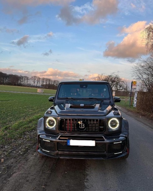 Carbon fiber Brabus Rocket P 900 edition hood scoop for Mercedes Benz W463A G-Class G-Wagon