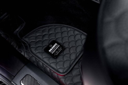 Metallic Brabus Superblack Masterpiece floor mats badges emblems set for Mercedes-Benz W463A G-Class