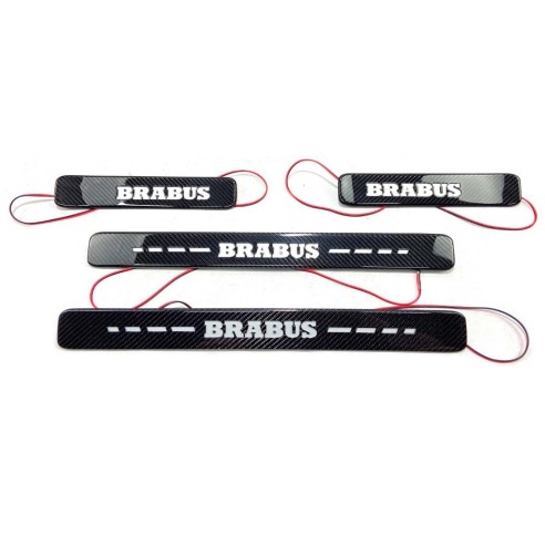 Carbon fiber Brabus LED Illuminated Door Sills 4 pcs for Mercedes-Benz W463A G-Class