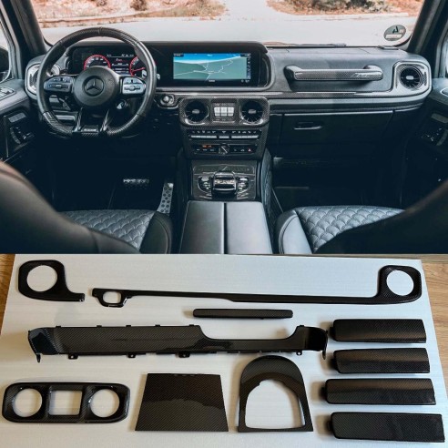 Carbon fiber interior package for Mercedes G-class W463A