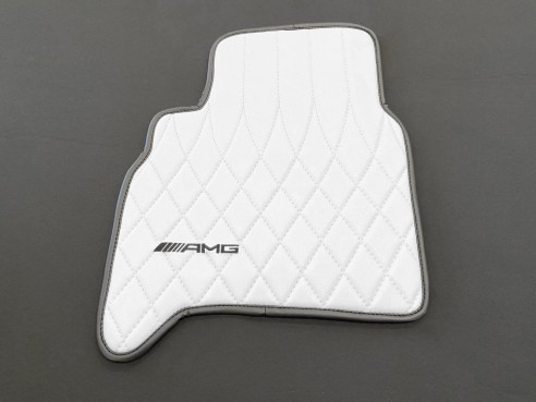 WHITE AMG Floor Mats for Mercedes-Benz W463A