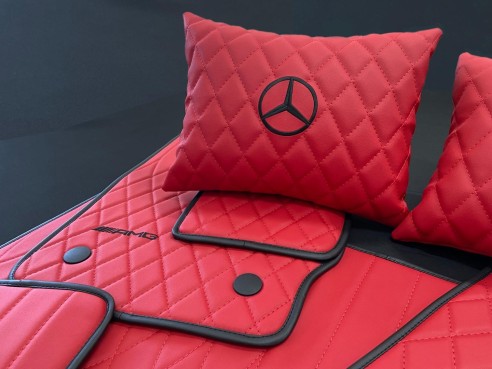 RED AMG Floor Mats for Mercedes-Benz W463A