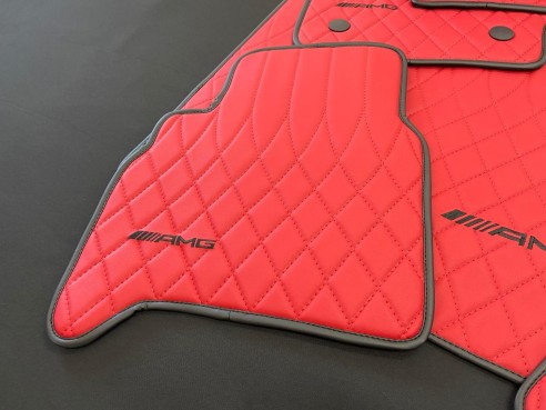 RED AMG Floor Mats for Mercedes-Benz W463A