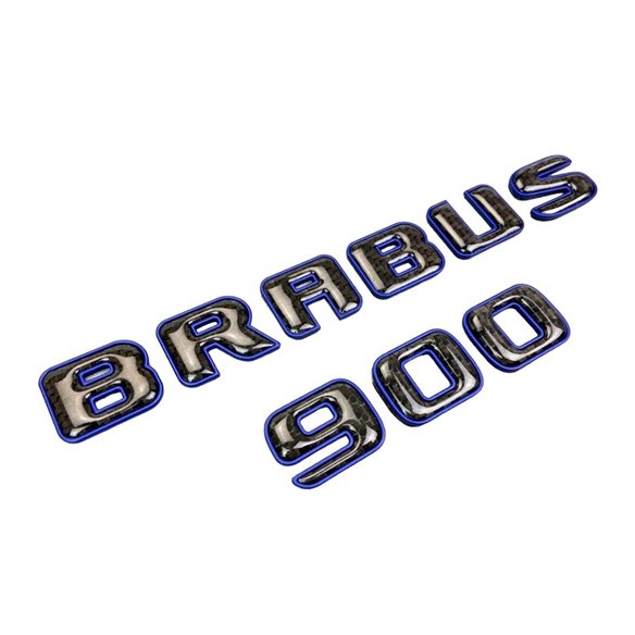 Brabus 900 emblem logo Blue metallic with carbon for Mercedes-Benz W463A W464 G-Class