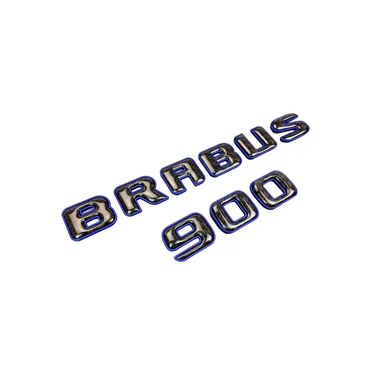 Brabus 900 emblem logo Blue metallic with carbon for Mercedes-Benz W463A W464 G-Class