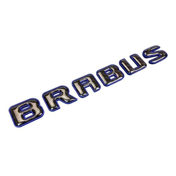 Brabus emblem logo Blue metallic with carbon for Mercedes-Benz W463A W464 G-Class