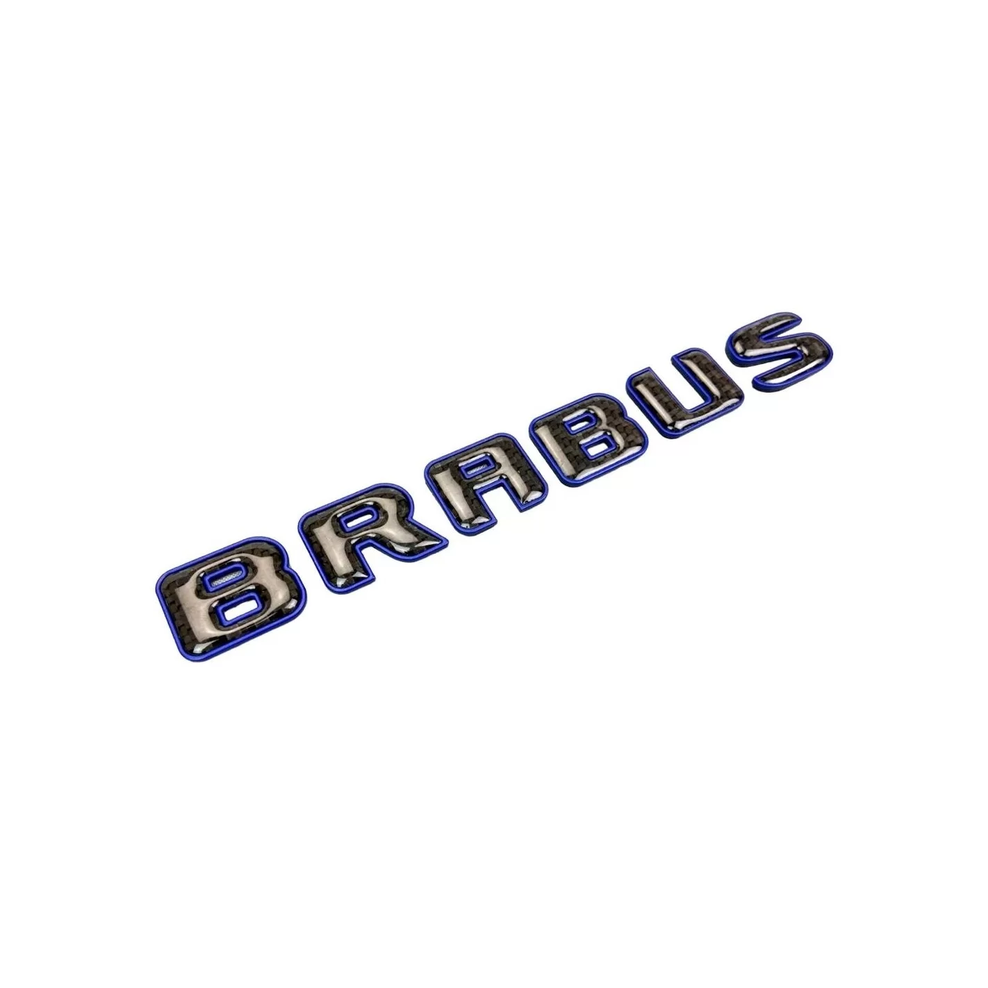 Brabus emblem logo Blue metallic with carbon for Mercedes-Benz W463A W464 G-Class