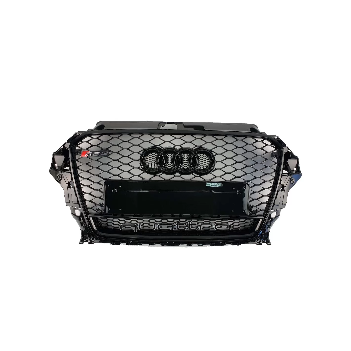 Audi RS3 Black Quattro front bumper Radiator Grille for Audi A3 2013-2016