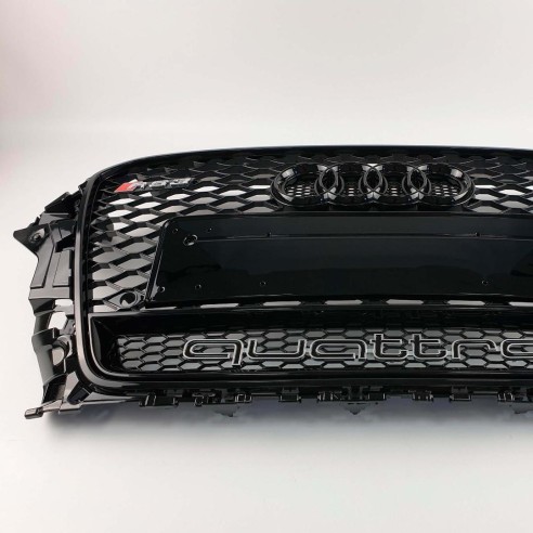 Audi RS3 Black Quattro front bumper Radiator Grille for Audi A3 2013-2016