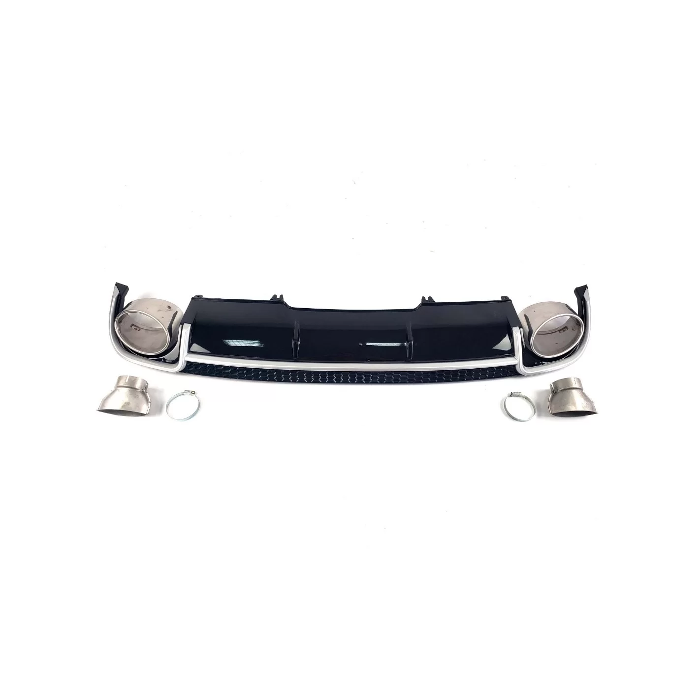 Audi RS4 rear diffuser with exhaust tips for Audi A4 2015-2019