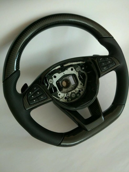 Mercedes-Benz CLA CLS GLE Steering Wheel Carbon Leather