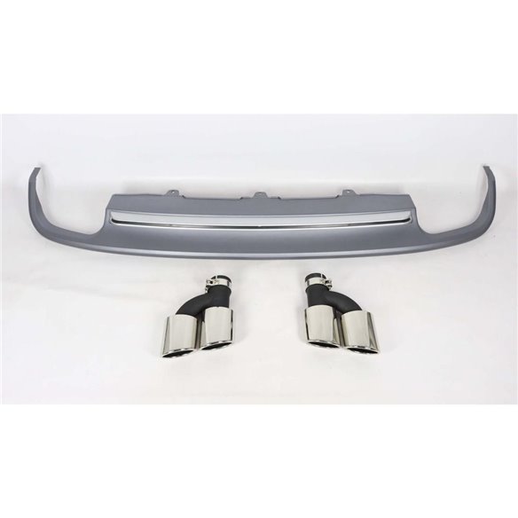 Audi S-line S6 rear diffuser with exhaust tips for Audi A6 2012-2015