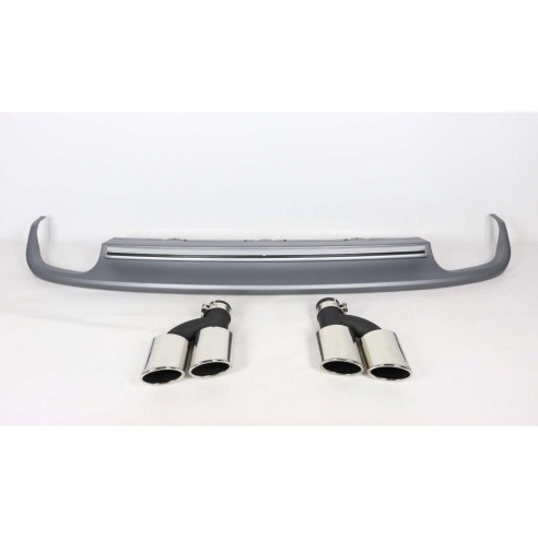 Audi S-line S6 rear diffuser with exhaust tips for Audi A6 2012-2015