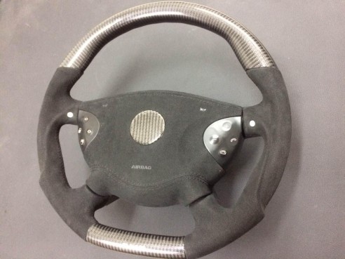 Mercedes-Benz CLK E-Class G-Class W463 W209 W211 Steering Wheel Carbon Alcantara