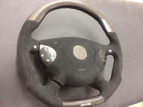 Mercedes-Benz CLK E-Class G-Class W463 W209 W211 Steering Wheel Carbon Alcantara