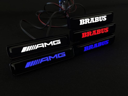 Brabus LED grille BLUE badge emblem logo for Mercedes-Benz W463A W464 G-Class