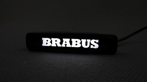 Brabus LED grille WHITE badge emblem logo for Mercedes-Benz W463A W464 G-Class