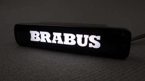 Brabus LED grille WHITE badge emblem logo for Mercedes-Benz W463A W464 G-Class