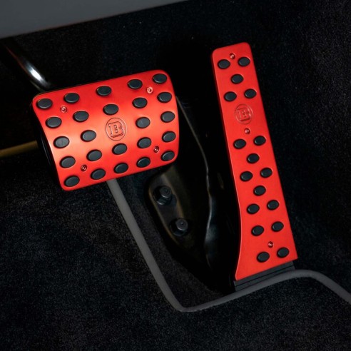 Aluminum Red Brabus Rocket G900 Pedal Pads for Mercedes-Benz W463A W464 G-Class 1 of 25