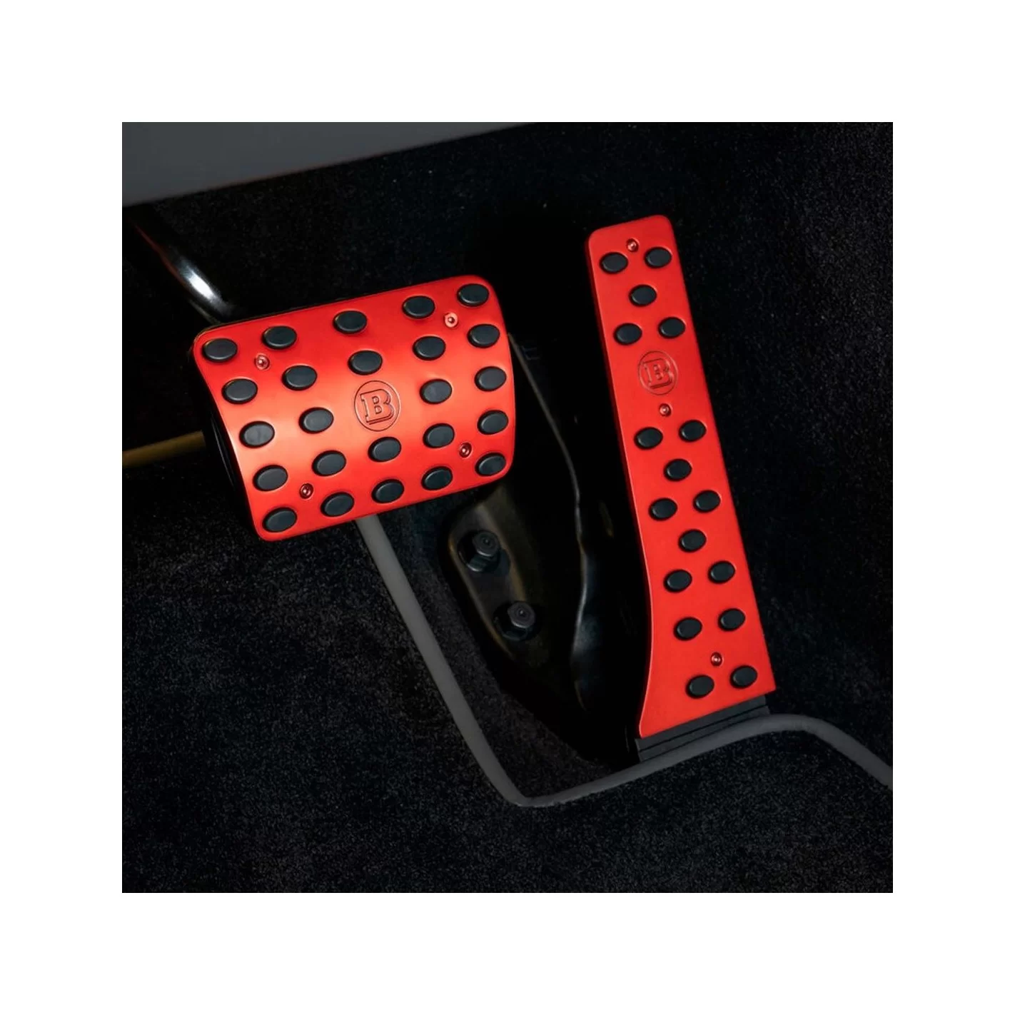 Aluminum Red Brabus Rocket G900 Pedal Pads for Mercedes-Benz W463A W464 G-Class 1 of 25