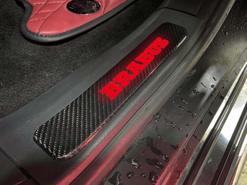 Carbon fiber Brabus LED RED Illuminated Door Sills 4 pcs for Mercedes-Benz W463A W464 G-Class