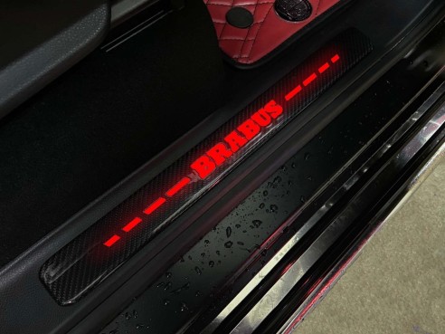 Carbon fiber Brabus LED RED Illuminated Door Sills 4 pcs for Mercedes-Benz W463A W464 G-Class