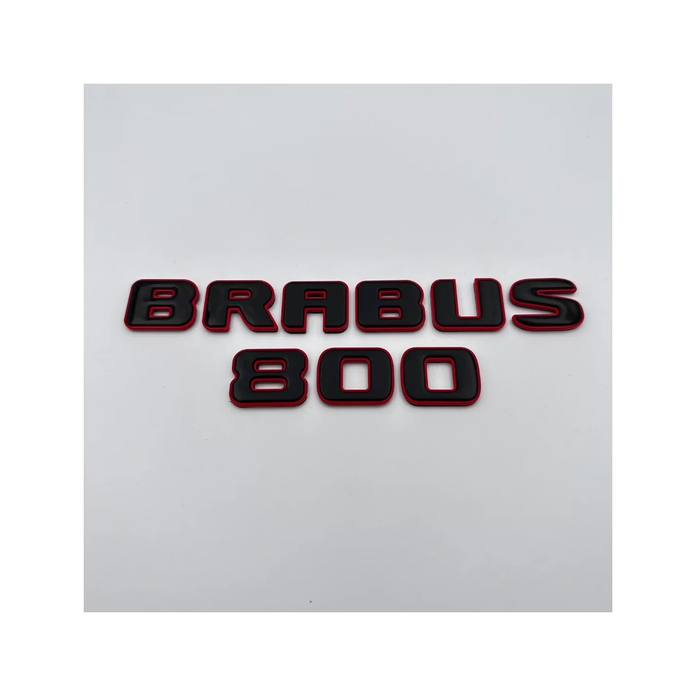 Metallic RED Brabus 800 emblems badges set for Mercedes-Benz G-Class W463A W464